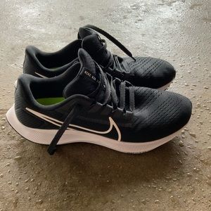 Nike Black Athletic Shoes with White Accents
